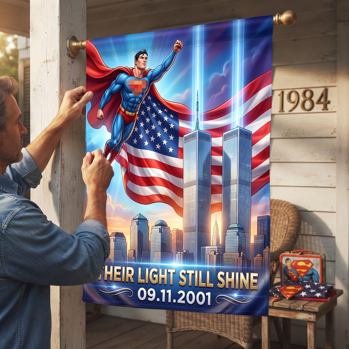 Light of Honor House Flag - Personalized Gifts For Patriots 06halu230726-Homacus