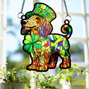 Personalized Gifts For Dog Lover Acrylic Suncatcher Patrick's Day 01XQLU180125-Homacus