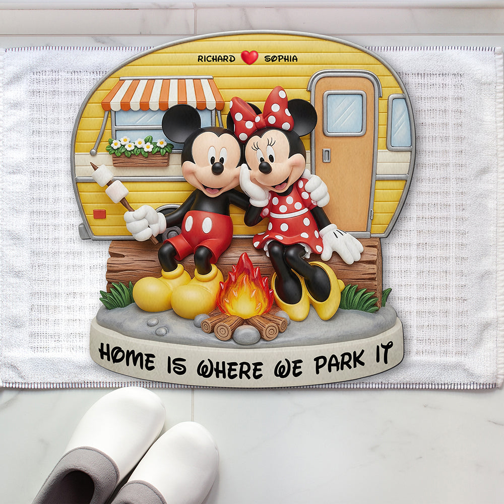 Camping Couple Doormat - Personalized Gifts For Couple 03naqn090625-Homacus