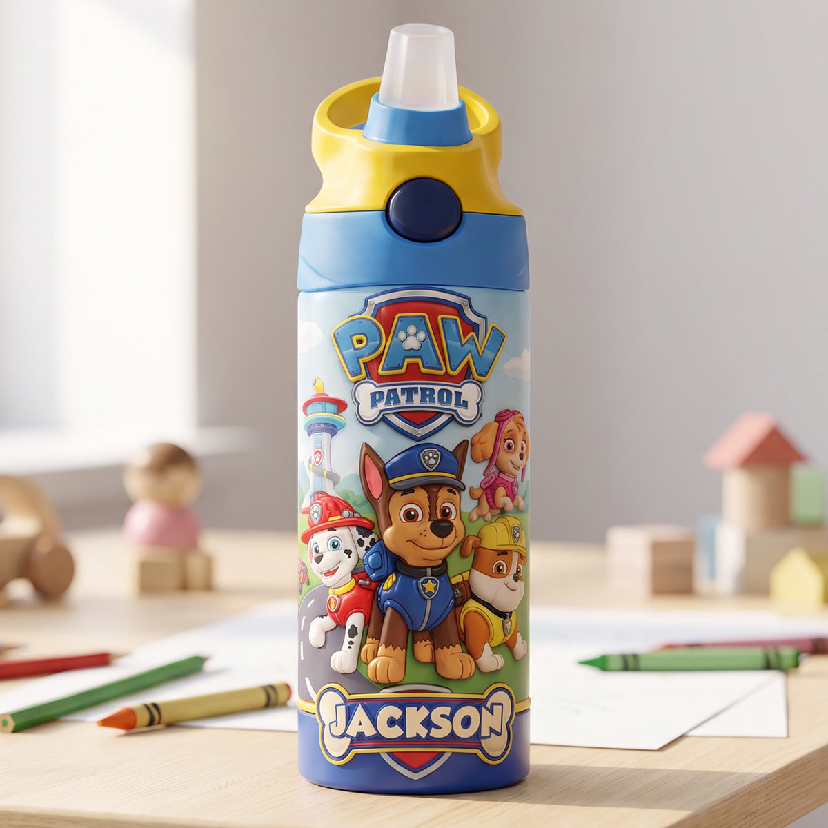 Rescue The World Adventure 12oz Colorful Kid Tumbler - Personalized Gifts For Kids 08tyqn290726