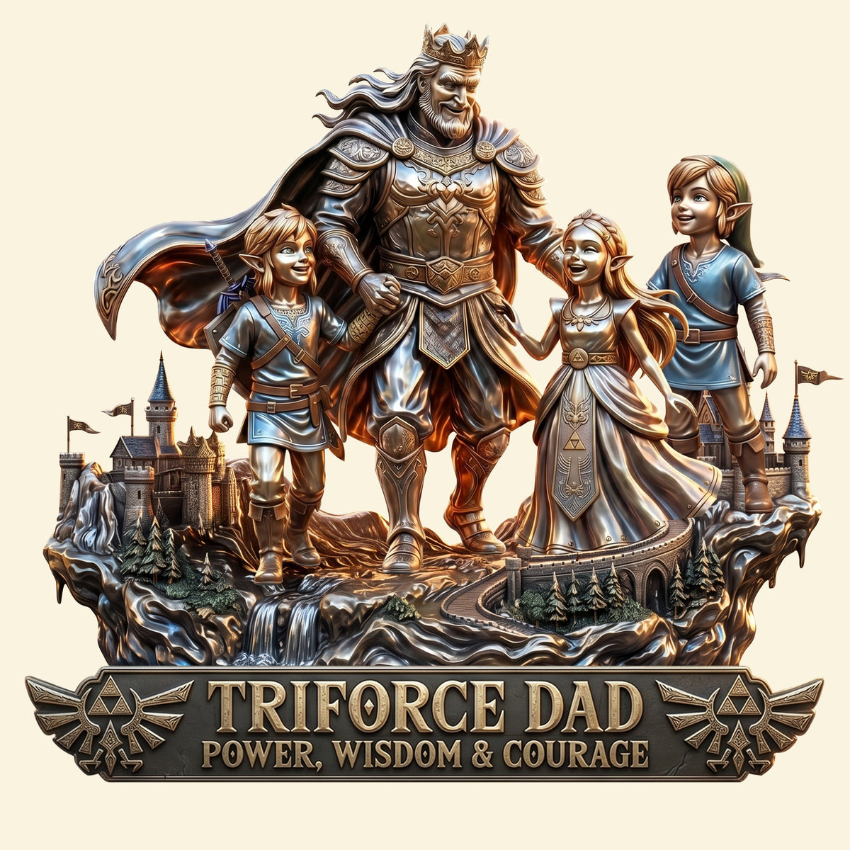 Fantasy King Dad Acrylic Plaque - Personalized Gifts For Dads 04QHTN150526-Homacus