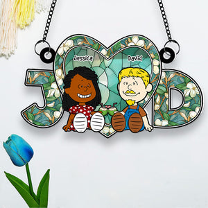 Personalized Gifts For Couple Suncatcher Ornament 03KADT090125PA-Homacus