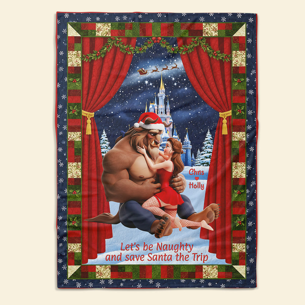 Personalized Christmas Gifts For Couple Blanket 02nata180925-Homacus