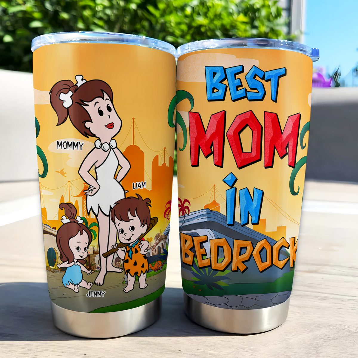 Personalized Gifts For Mom Tumbler, Best Mom In Bedrock 01tgpu250425pa-Homacus