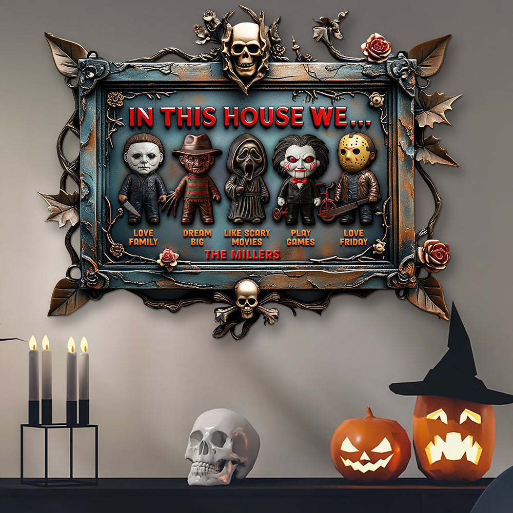 Horror House - Metal Sign Personalized Gifts For Horror Fan 03qhqn200525-Homacus