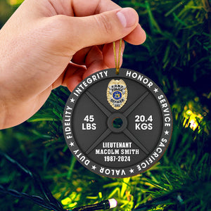 Personalized Gifts For Police Wood Ornament 03qhqn161024-Homacus