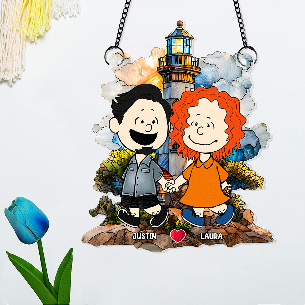 Personalized Gifts For Couple Suncatcher Ornament 02kapu110125hh-Homacus