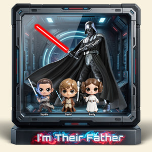 Cosmic Dad And Kids Acrylic Plaque - Personalized Gifts For Dad 042huqn310326-Homacus