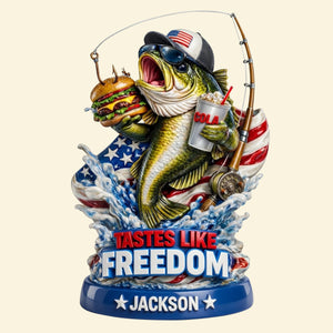 American Freedom Fishing Acrylic Plaque - Personalized Gifts For Fishing Lovers 02tytn130326-Homacus