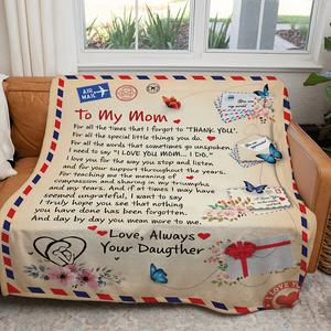 Personalized Christmas Gifts For Mom Blanket 58acxx280824 Letter To Mom-Homacus