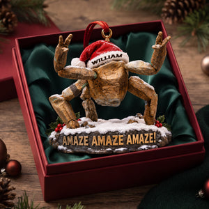 Space Alien Christmas Ornament - Personalized Gifts For Christmas 03nalu260926