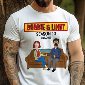 Burger Couple Shirt - Personalized Gifts For Anniversary-Homacus