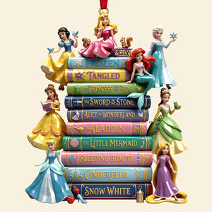 Lovely Fairy Tale Princesses Acrylic Ornament - Personalized Christmas Gifts 01nata030926