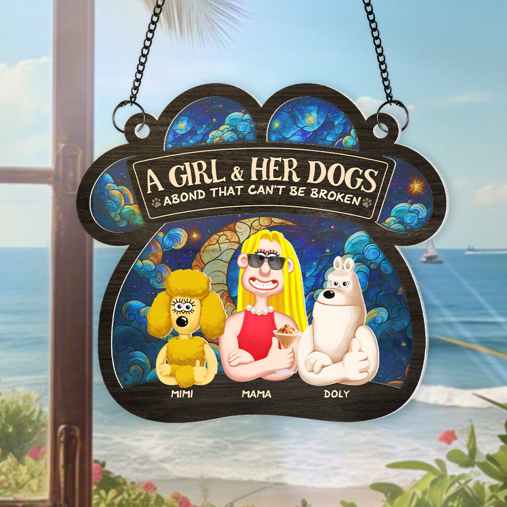 Personalized Gifts For Dog Lovers Window Hanging Suncatcher Ornament 03xqpu030325pa-Homacus