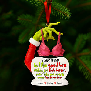 Good Bra Acrylic Ornament - Personalized Gift For Besties 06NALU271025-Homacus