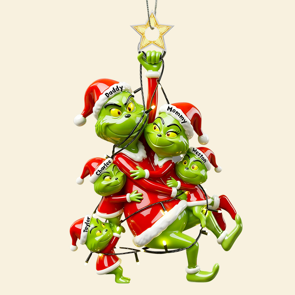 Fun Playing Family Hanging Ornament - Personalized Gifts For Family 03QHDT061025-Homacus