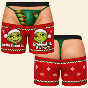 Furry Naughty Couple Men's Boxers - Personalized Christmas Gifts For Him 01hadt231026-Homacus