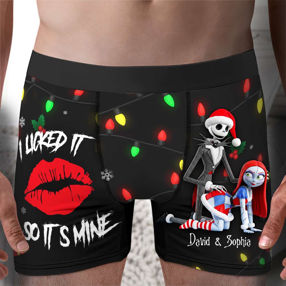 Freaky Skeleton Couple Christmas Boxers - Personalized Gifts For Him 04NALU160925-Homacus