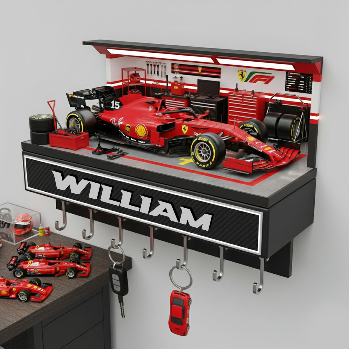 High-Speed Racing Car Key Hanger - Personalized Gift For Racing Lovers 02NALU161225-Homacus