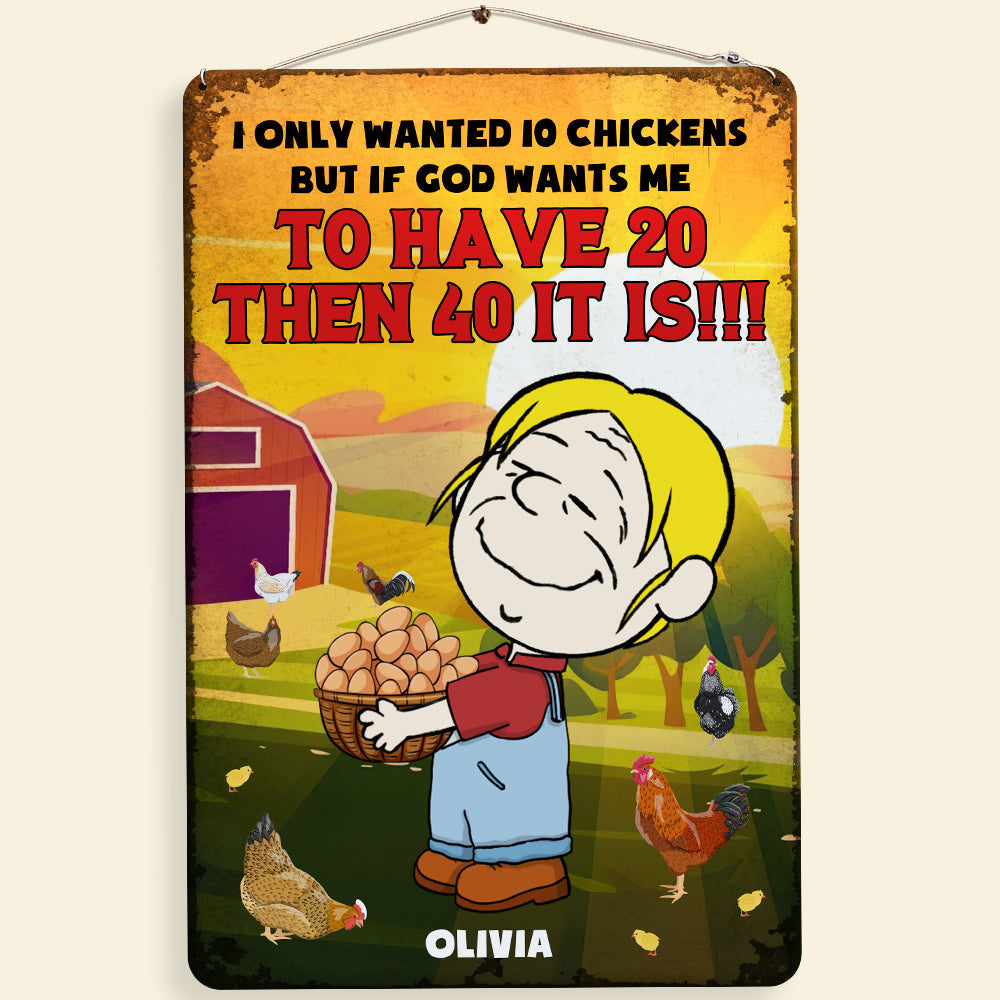 Custom Chicken Coop Signs - Personalized Signs 02xqdt170225hg-Homacus