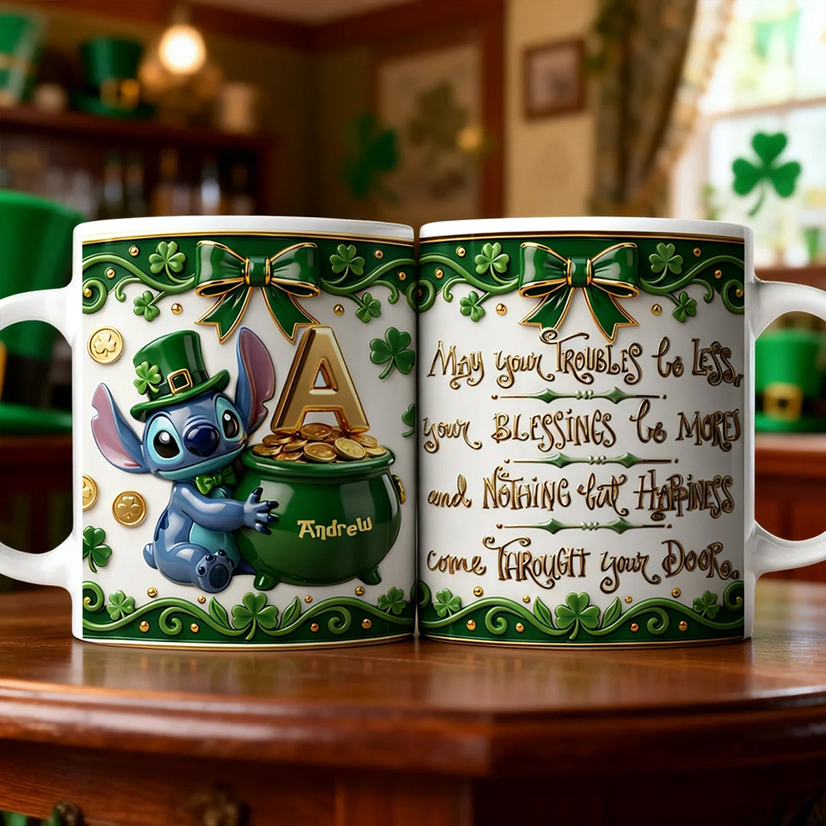 St. Patrick Lucky Coffee Mug - Personalized Gifts 01pata100226-Homacus