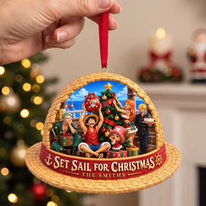 Set Sail For Christmas Adventure Ornament - Personalized Christmas Gifts 06hatn271026-Homacus