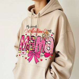 Personalized Gifts For Mama Valentine Sweatshirt Little Cupid Babies 01XQLU111224-Homacus