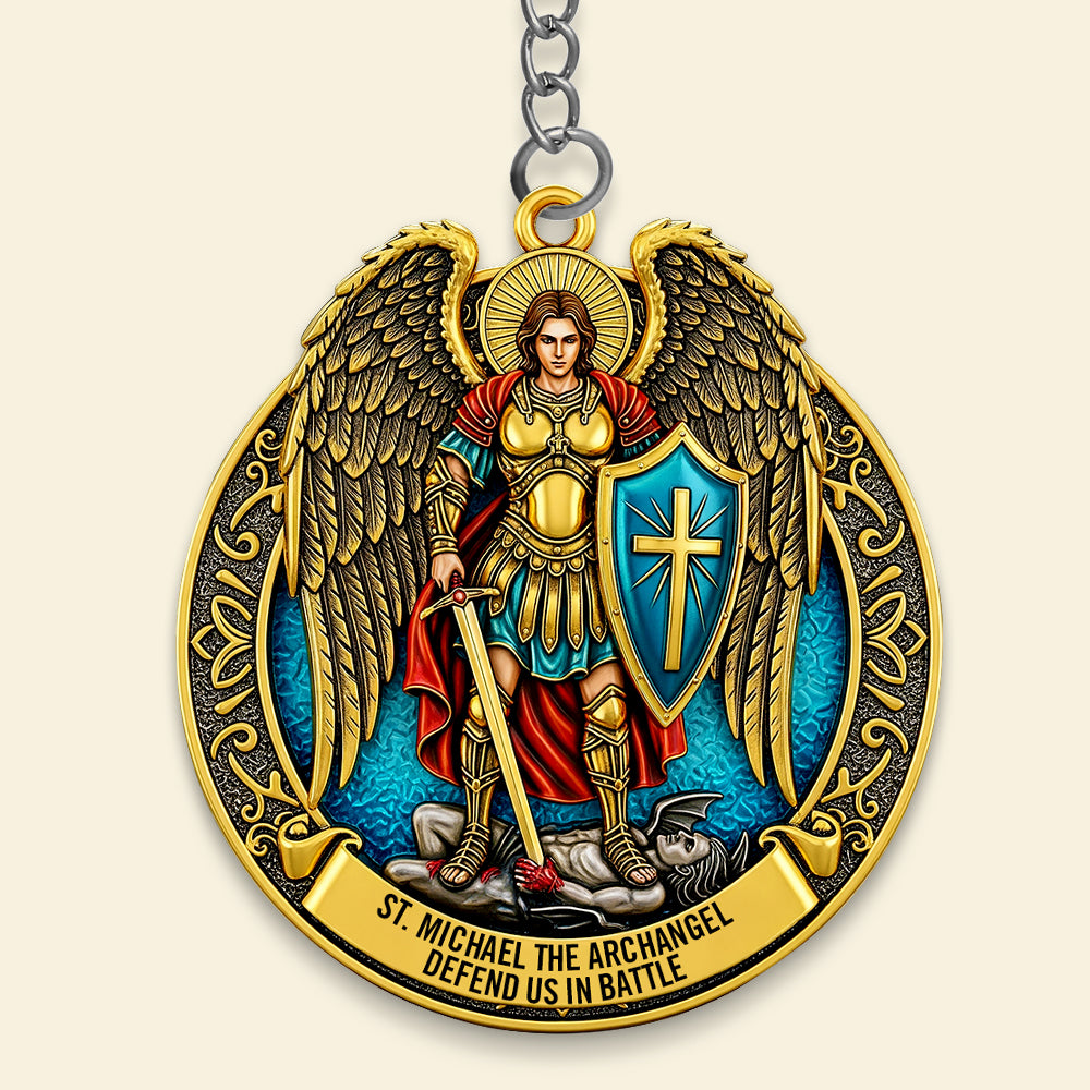 St. Michael the Archangel Keychain Gifts for Catholic 05HUDT290525-Homacus