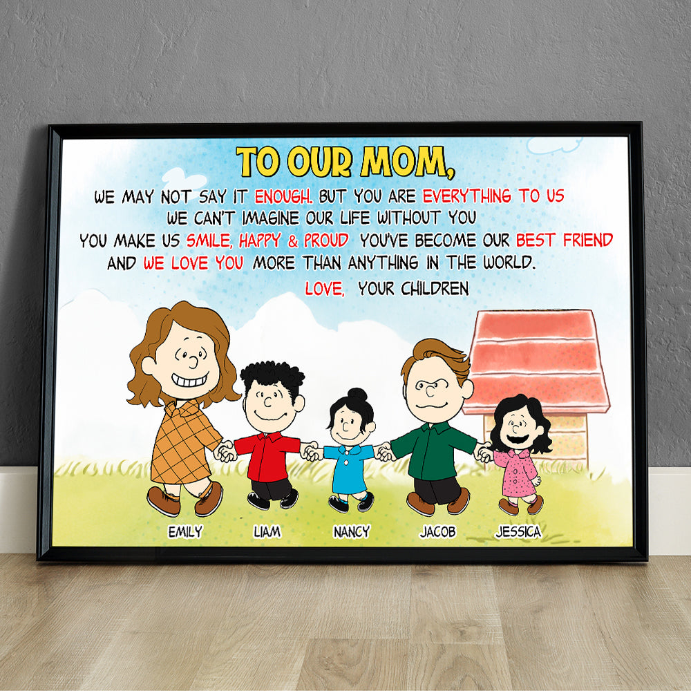 Personalized Gifts For Mom Canvas Print 02HUPU230324DA-Homacus