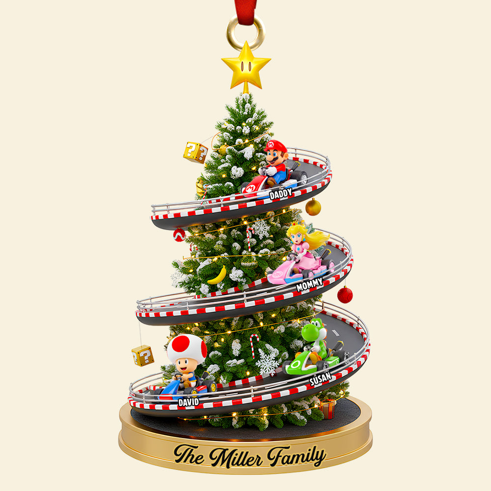 Racing Family Christmas Tree Ornament Personalized Gifts For Family 01NADT290925-Homacus