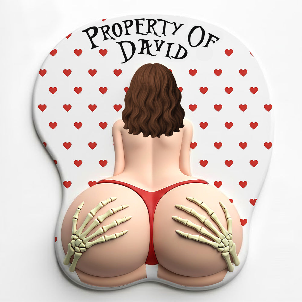 Husband Property 3D Mouse Pad With Armrest - Personalized Gifts For Husband 03ohtn191225-Homacus