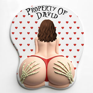 Husband Property 3D Mouse Pad With Armrest - Personalized Gifts For Husband 03ohtn191225-Homacus