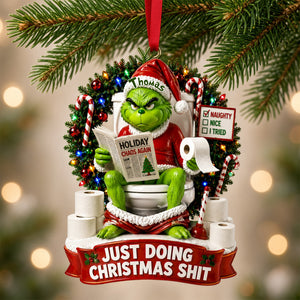 Hilarious Character Bathroom Ornament - Personalized Gift For Christmas 08TYLU160926
