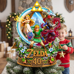 40th Anniversary Acrylic Christmas Tree Topper - Personalized Gifts For Game Lovers 06NAQN160926