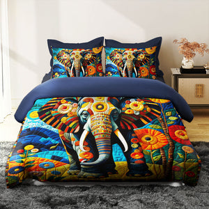 Personalized Gifts For Elephant Lover Quilt Bed Set 04HUMH170125-Homacus