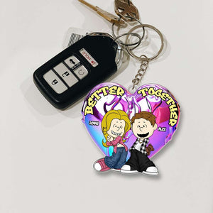 Personalized Gifts For y2k Couple Keychain 012OHMH301224HG-Homacus