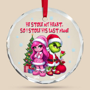 Wife Ornament - Green Monster Couple - Personalized Gift for Wife, Girlfriends-Homacus