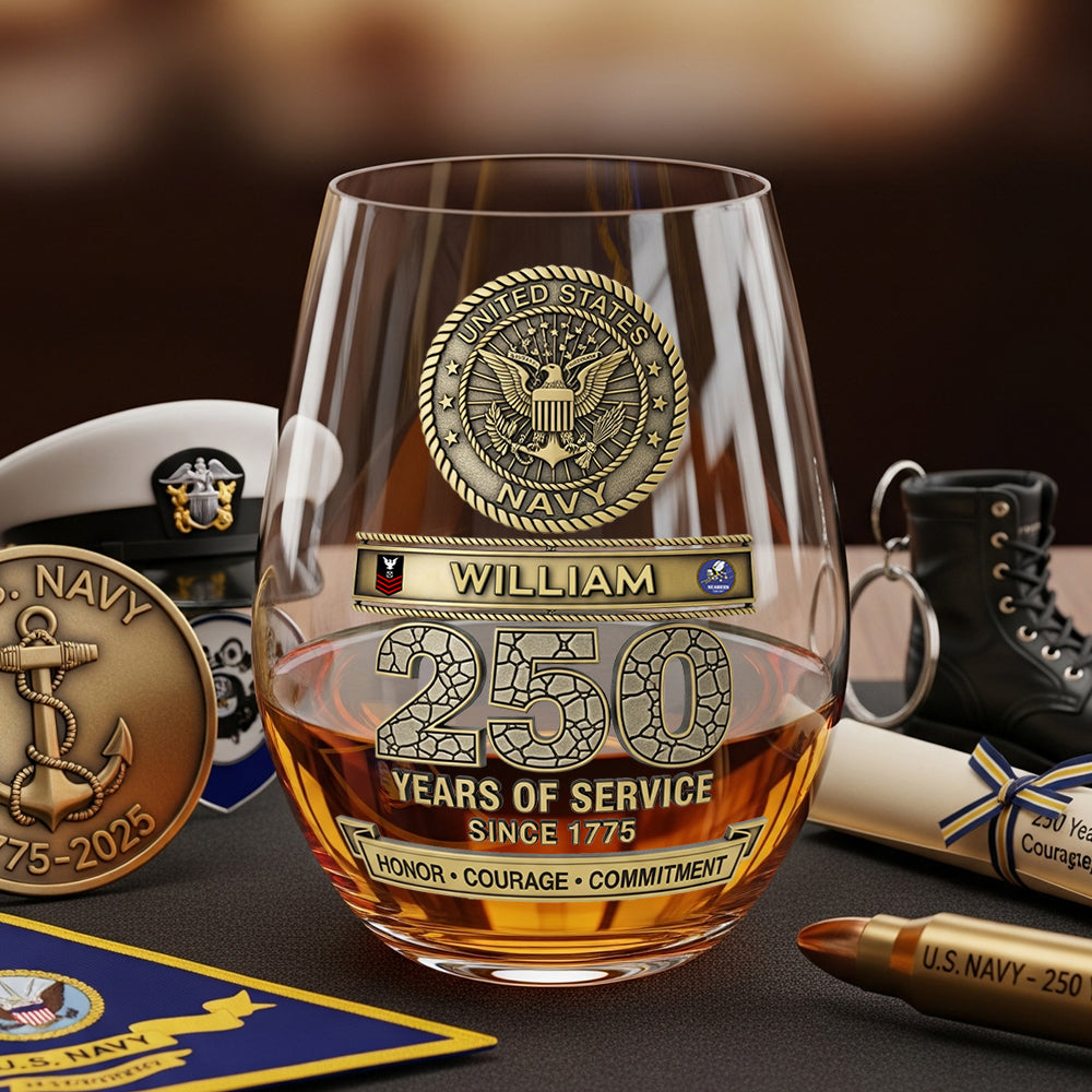Military 250th Anniversary Glass Egg Cup Personalized Gifts For Veteran 01ohtn060825-Homacus