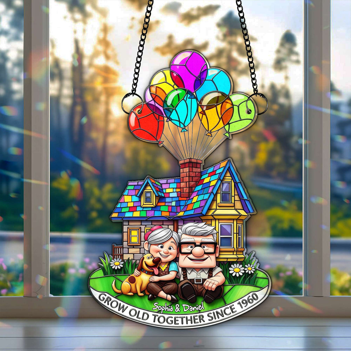 Grow Old Together Suncatcher - Personalized Anniversary Gifts For Old Couples 07OHLU140725-Homacus