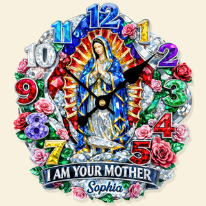 Our Lady of Guadalupe Acrylic Clock - Personalized Gifts For Christian 02huqn231225-Homacus