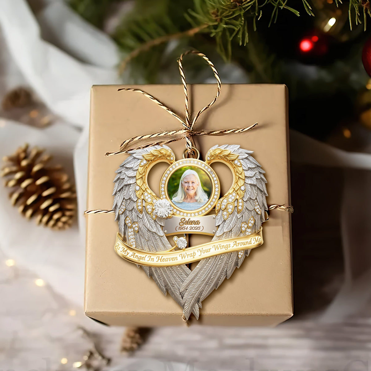 Angel In Heaven Memorial Ornament - Personalized Custom Photo Heaven Gift 07HULU230925-Homacus