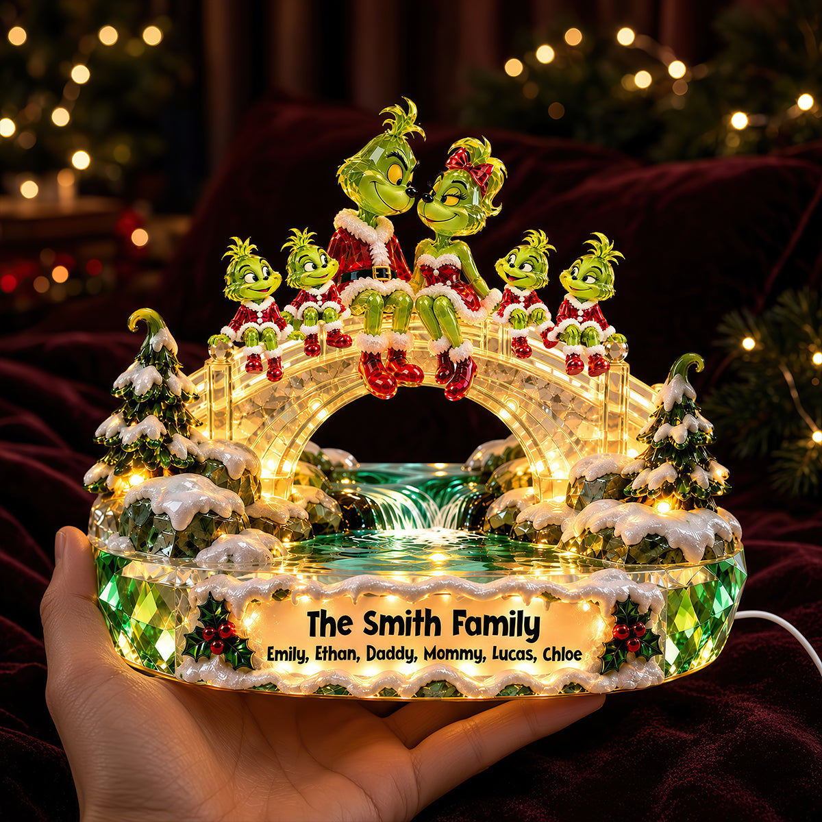 Furry Mischief Family Acrylic Light Box - Personalized Christmas Gifts For Family 02ohdt241026-Homacus