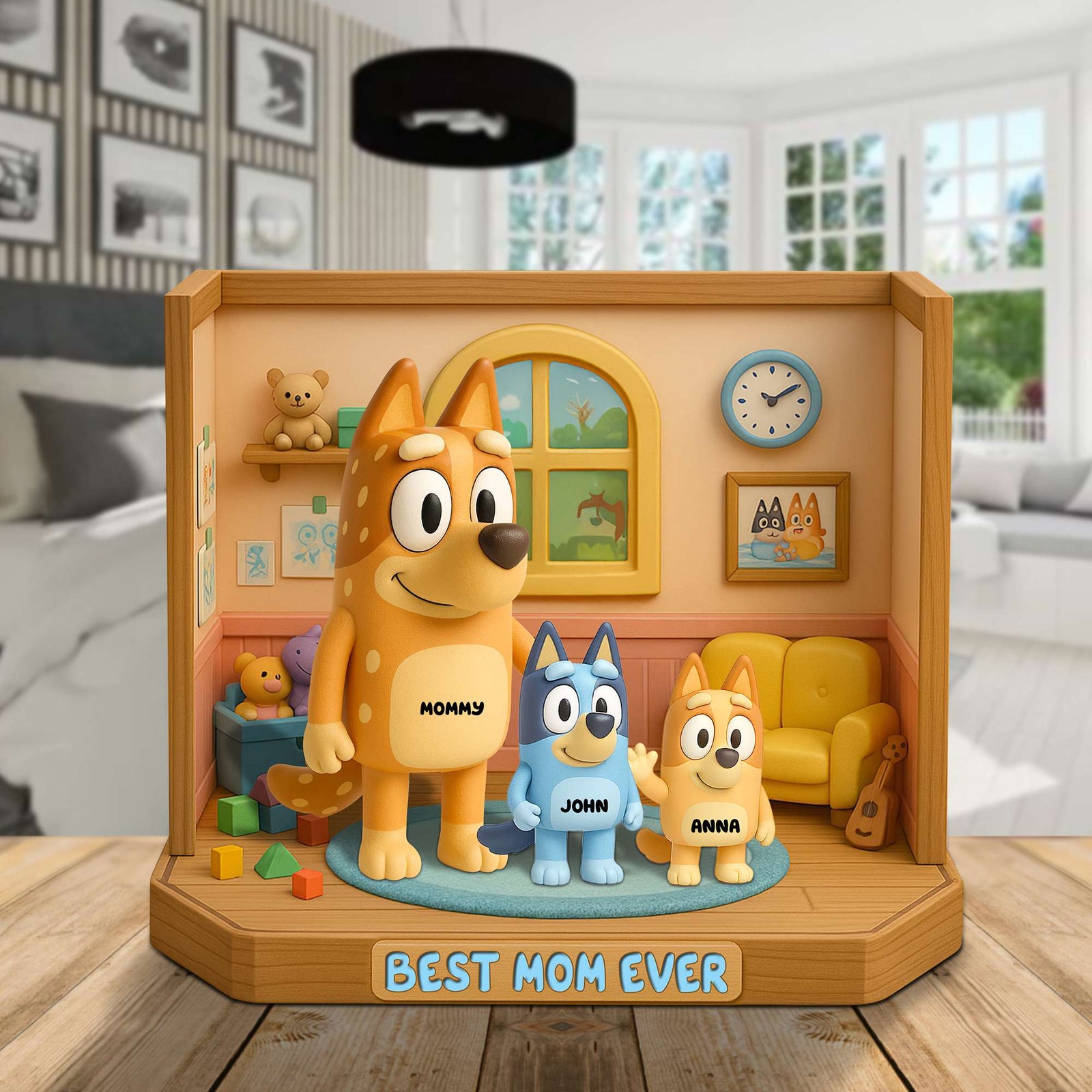 Personalized Gifts For Mom Plaque- Best Mom Ever 02NATN120425-Homacus