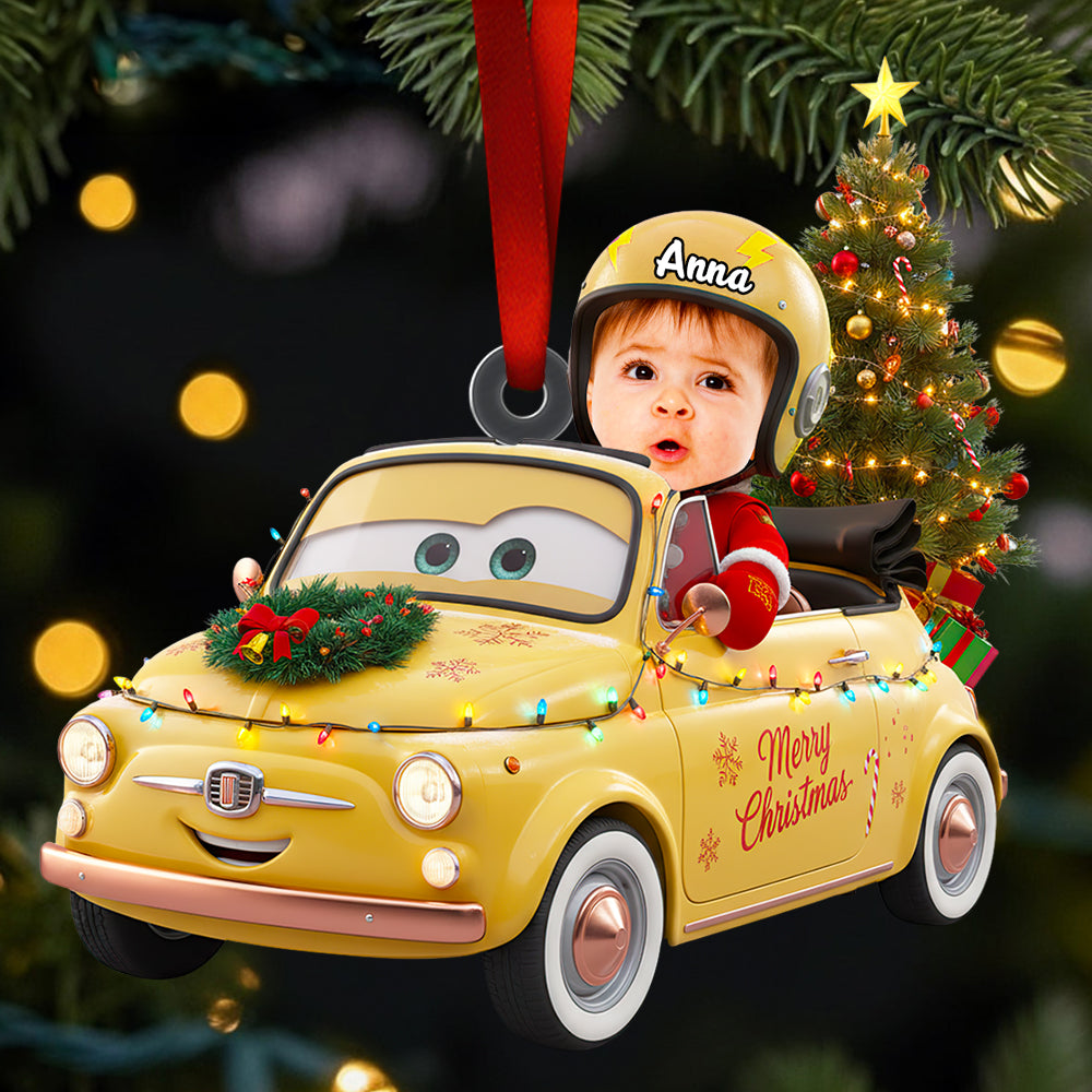 Racing Kids Christmas Ornament Custom Photo Christmas Tree Gifts 01OHDT231025-Homacus