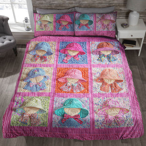 Sunbonnet Sue Quilt Bed Set 09qnqn041124 Gifts For Girl-Homacus