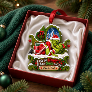 Naughty Couple Christmas Ornament - Personalized Gifts For Couple 03ohlu170926