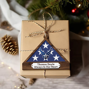 Personalized Memorial Ornament For Veteran, Folded Flag 01qhqn151024-Homacus