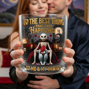 Naughty Gothic Couple Round Glass - Personalized Gifts For Couple 05tylu080626-Homacus
