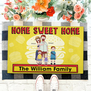 Personalized Gifts For Family Doormat Home Sweet Home 03NAQN080225HG-Homacus