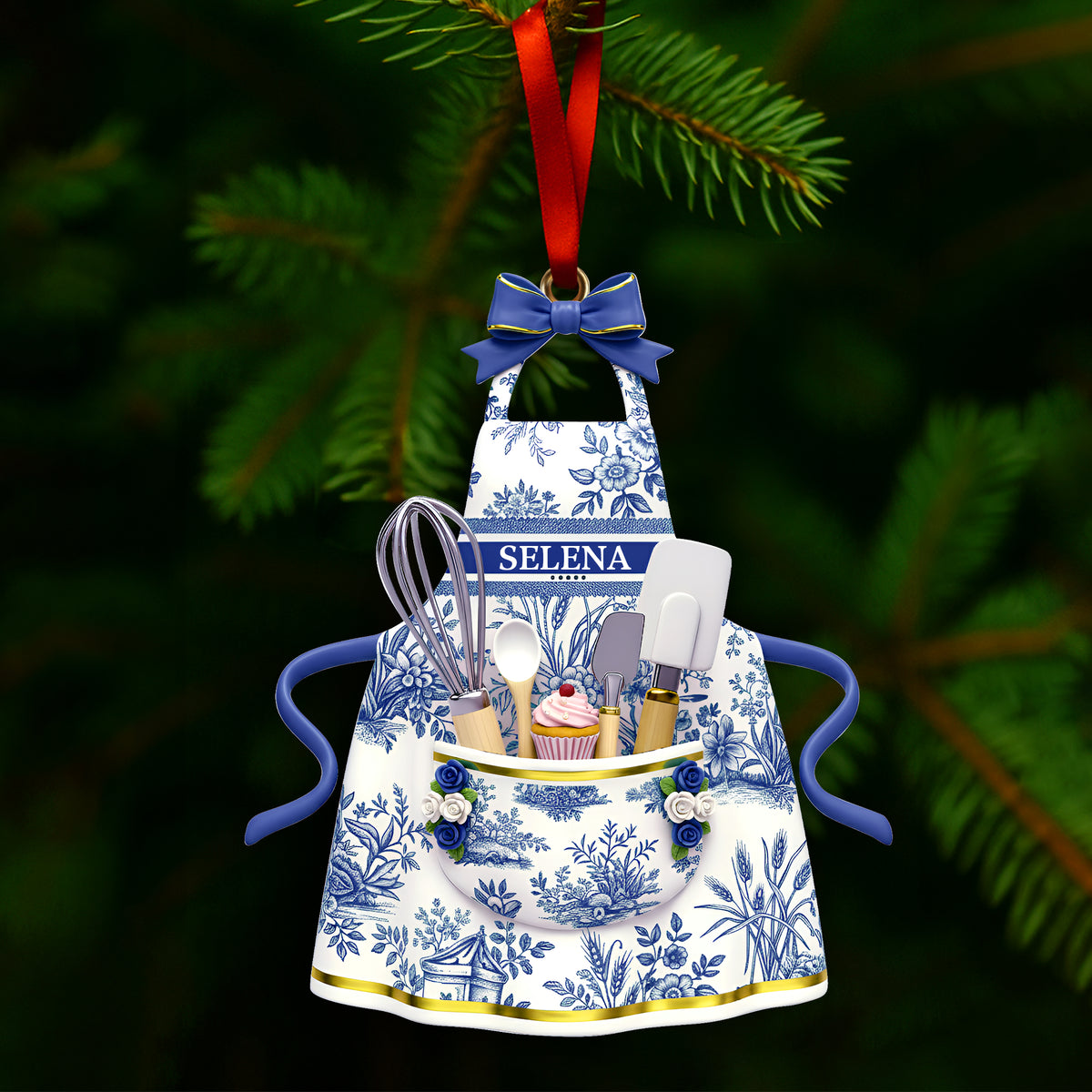 Baking Apron Ornament - Personalized Gifts For Cooking Lovers 01pglu071125-Homacus